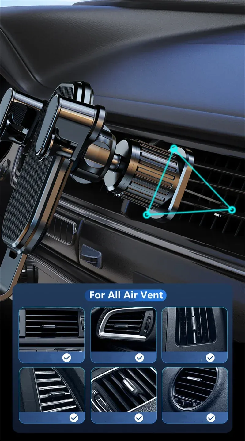Support de téléphone de voiture, vue d'ensemble