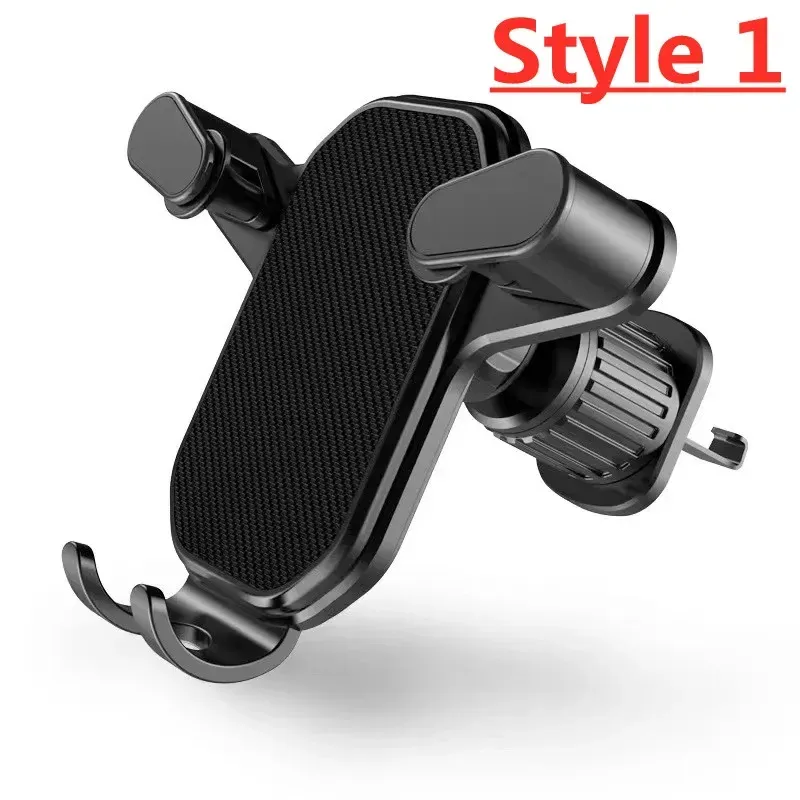 Support de téléphone de voiture à gravité pour grille d'aération, compatible iPhone, Xiaomi, Samsung et Huawei 8