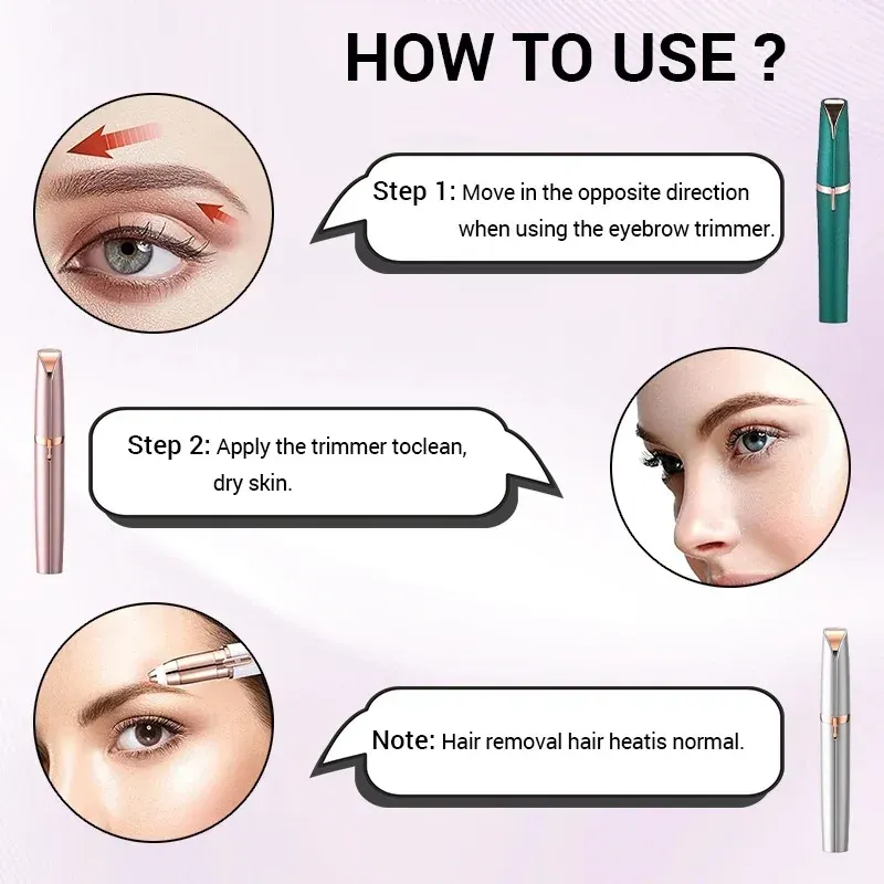 Tondeuse à sourcils et rasoir facial portable C536 6