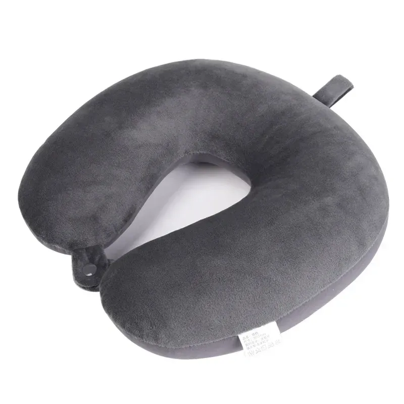 Oreiller de voyage en mousse à mémoire de forme avec sangle à pression et housse douce 10