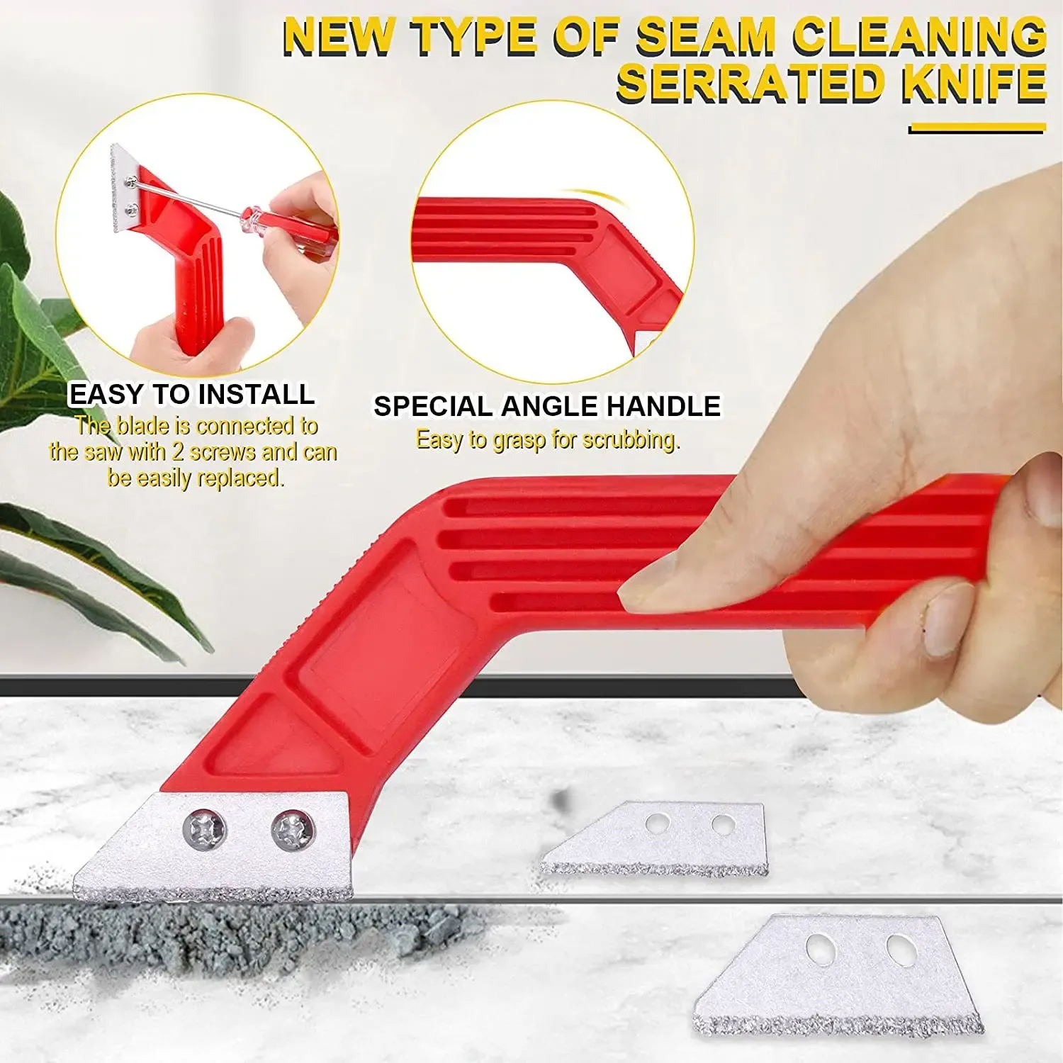 Outil en utilisation sur carrelage