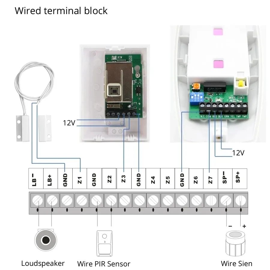 Système d'alarme domestique WiFi et GSM avec écran LCD, compatible Tuya Smart, contrôle par application mobile et télécommande 6