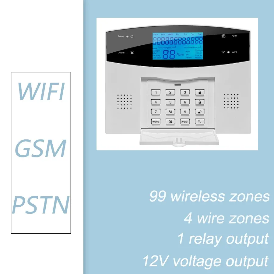 Système d'alarme intelligent WiFi GSM pour la sécurité domestique