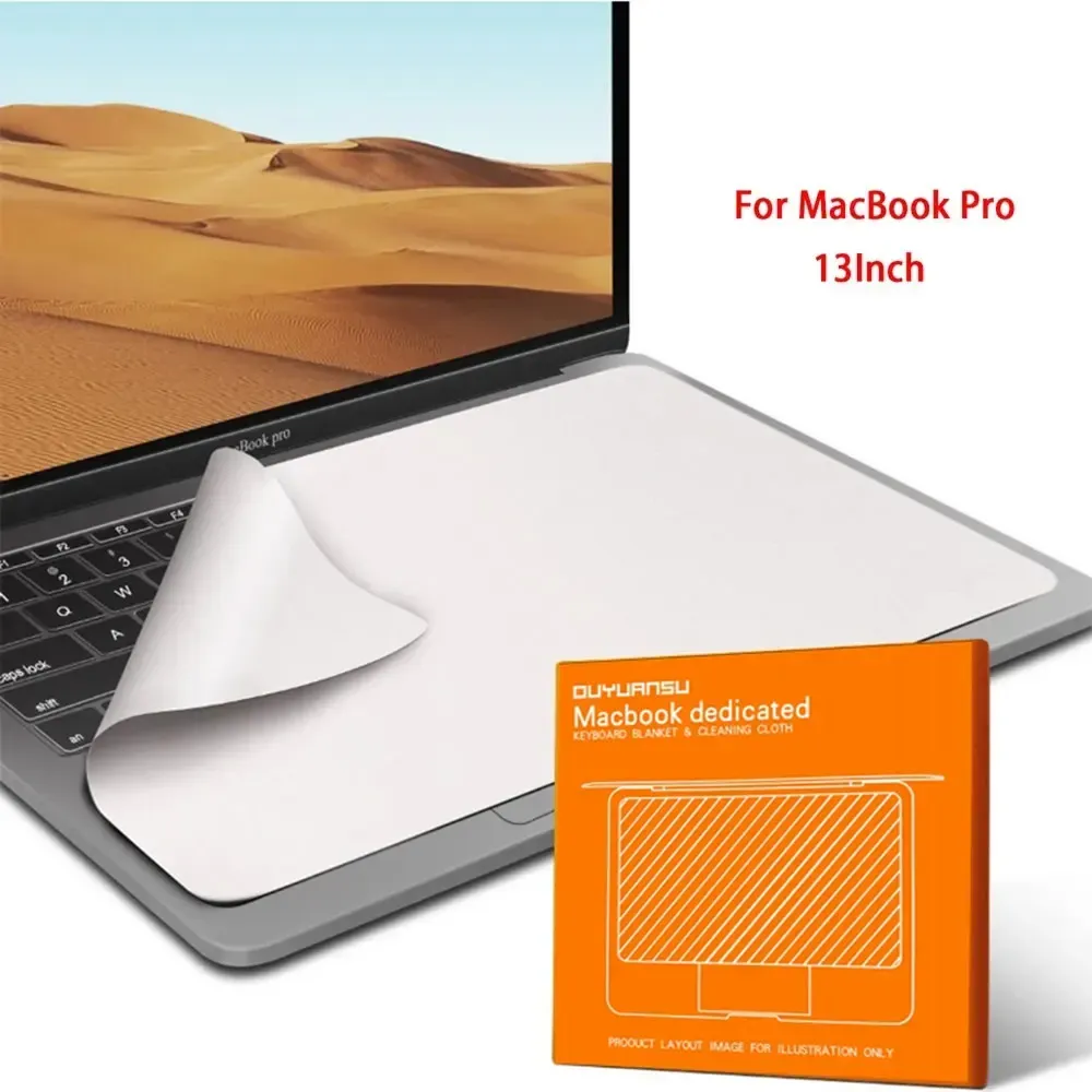 Protection d'écran et de clavier pour MacBook Pro 13", 14", 15", 16" et MacBook Air 13", doublure en microfibre 7