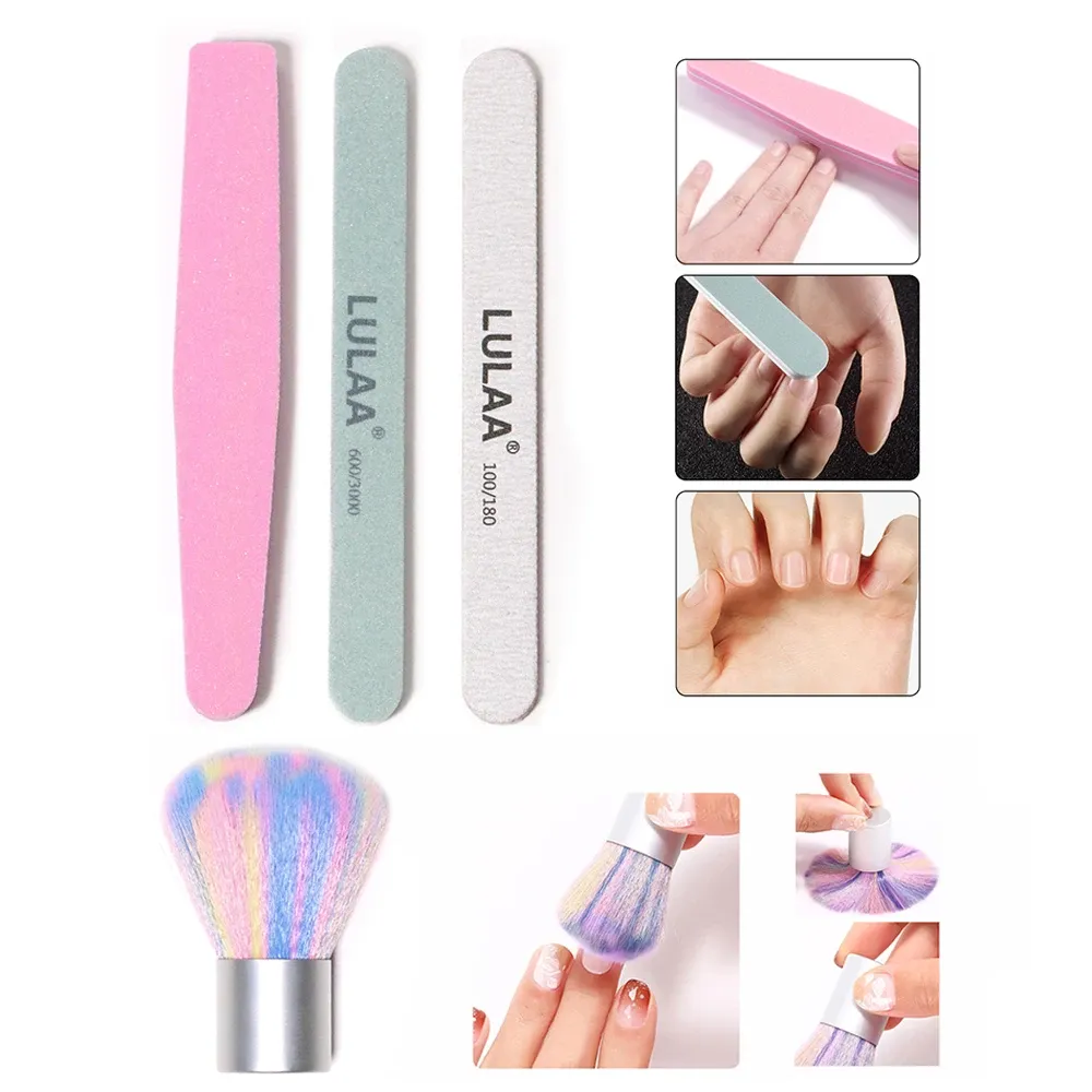 YIKOOLIN Kit de manucure professionnel 3 pièces : coupe-ongles, limes et séparateurs de doigts 2
