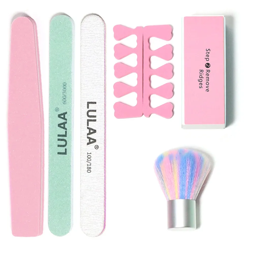 YIKOOLIN Kit de manucure professionnel 3 pièces : coupe-ongles, limes et séparateurs de doigts 7