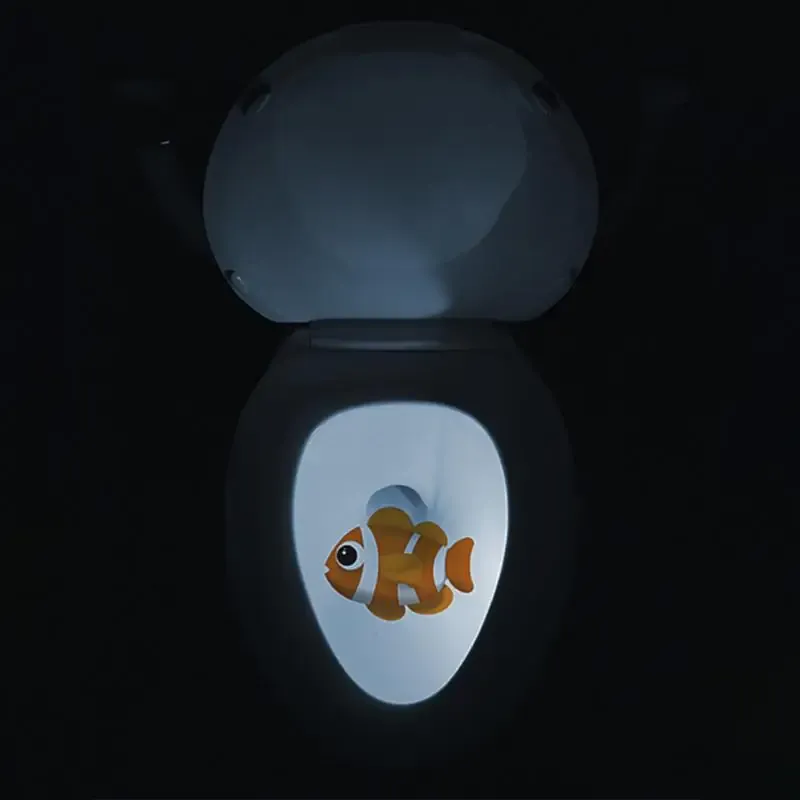 Veilleuse de toilette à projection, finition soignée