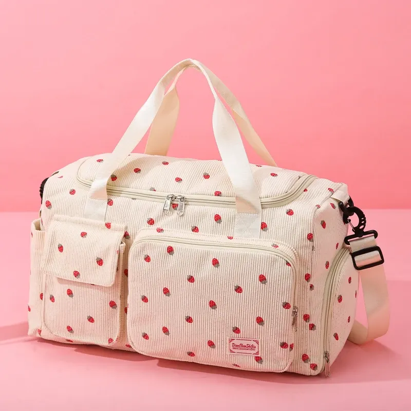 Sac fourre-tout en velours côtelé, vue d'ensemble