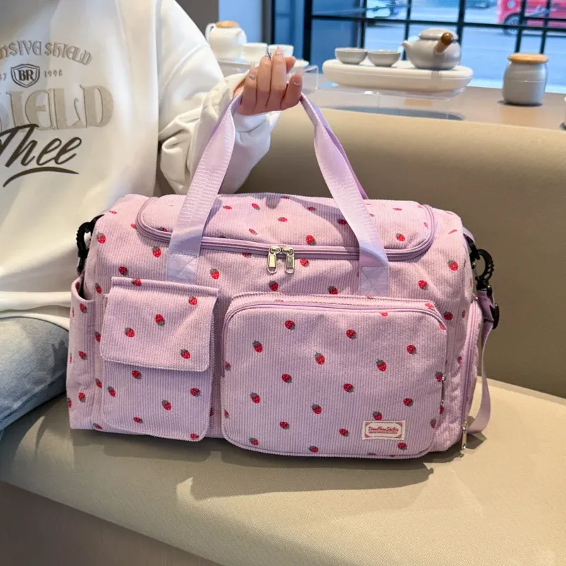 Sac en velours côtelé, intérieur du sac