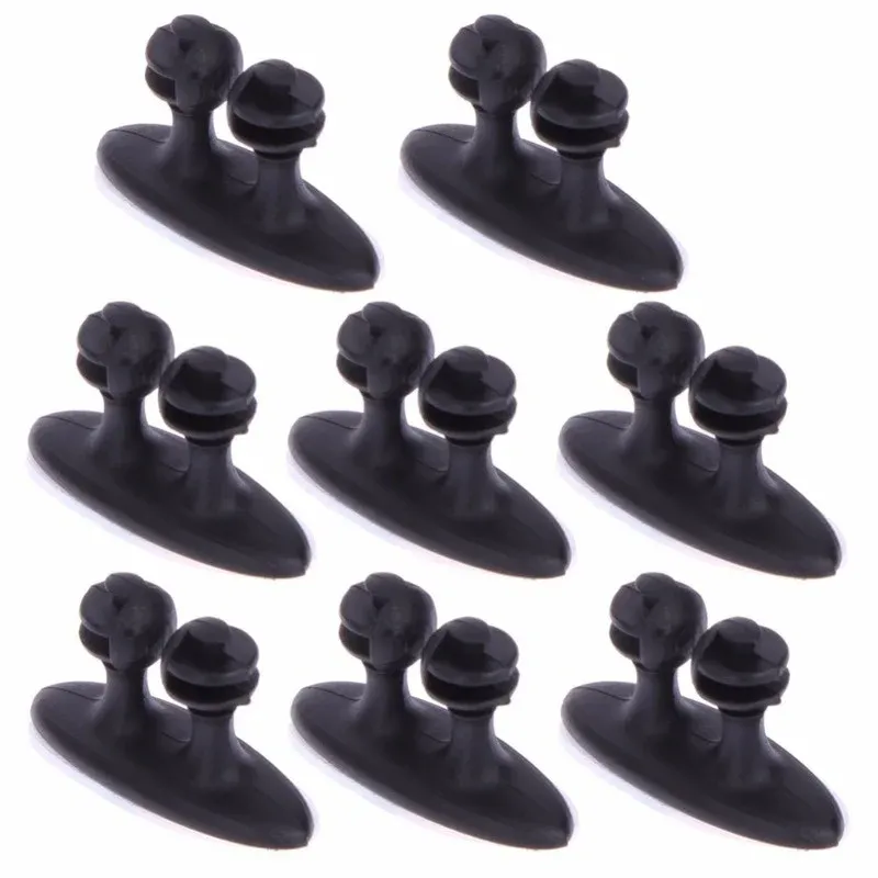 Support de câble de voiture, lot de 10, clips de fixation, fixateur de ligne, organisateur, adhésif goutte, câble USB, accessoires de clip de voiture 2