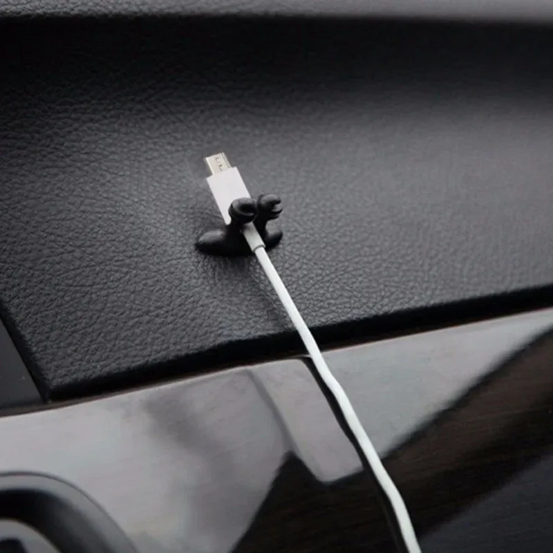 Support de câble de voiture, lot de 10, clips de fixation, fixateur de ligne, organisateur, adhésif goutte, câble USB, accessoires de clip de voiture 6