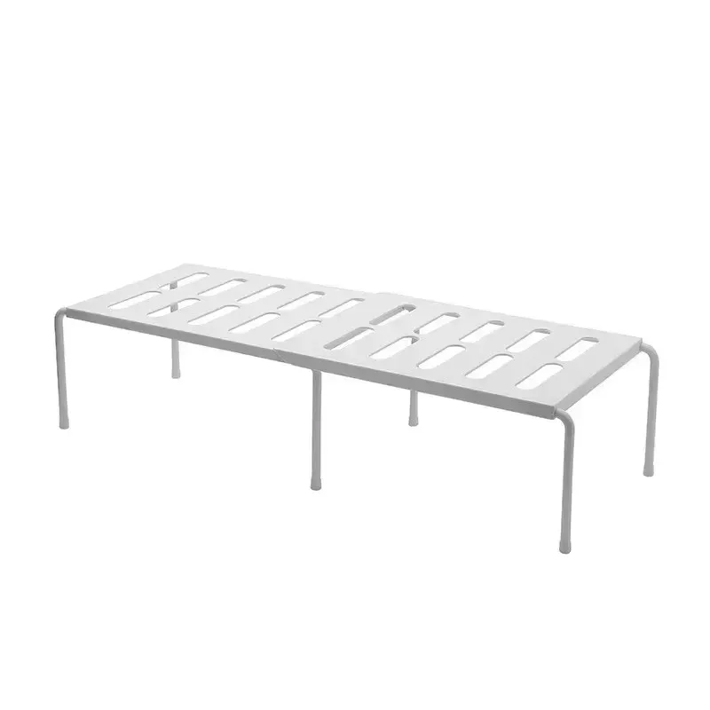 Étagère à chaussures extensible en ABS, organisateur télescopique pour placard et sous-évier de cuisine 11