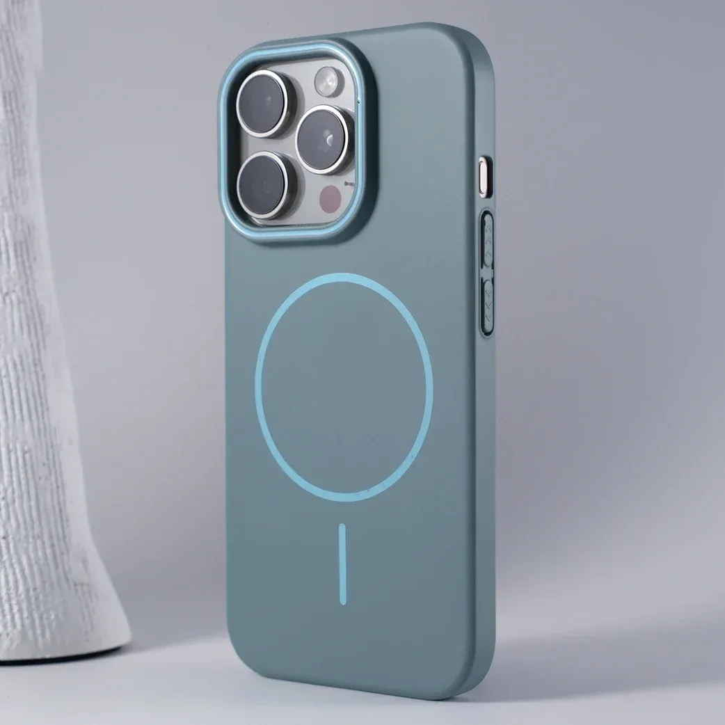 Coque magnétique pour iPhone, finition premium
