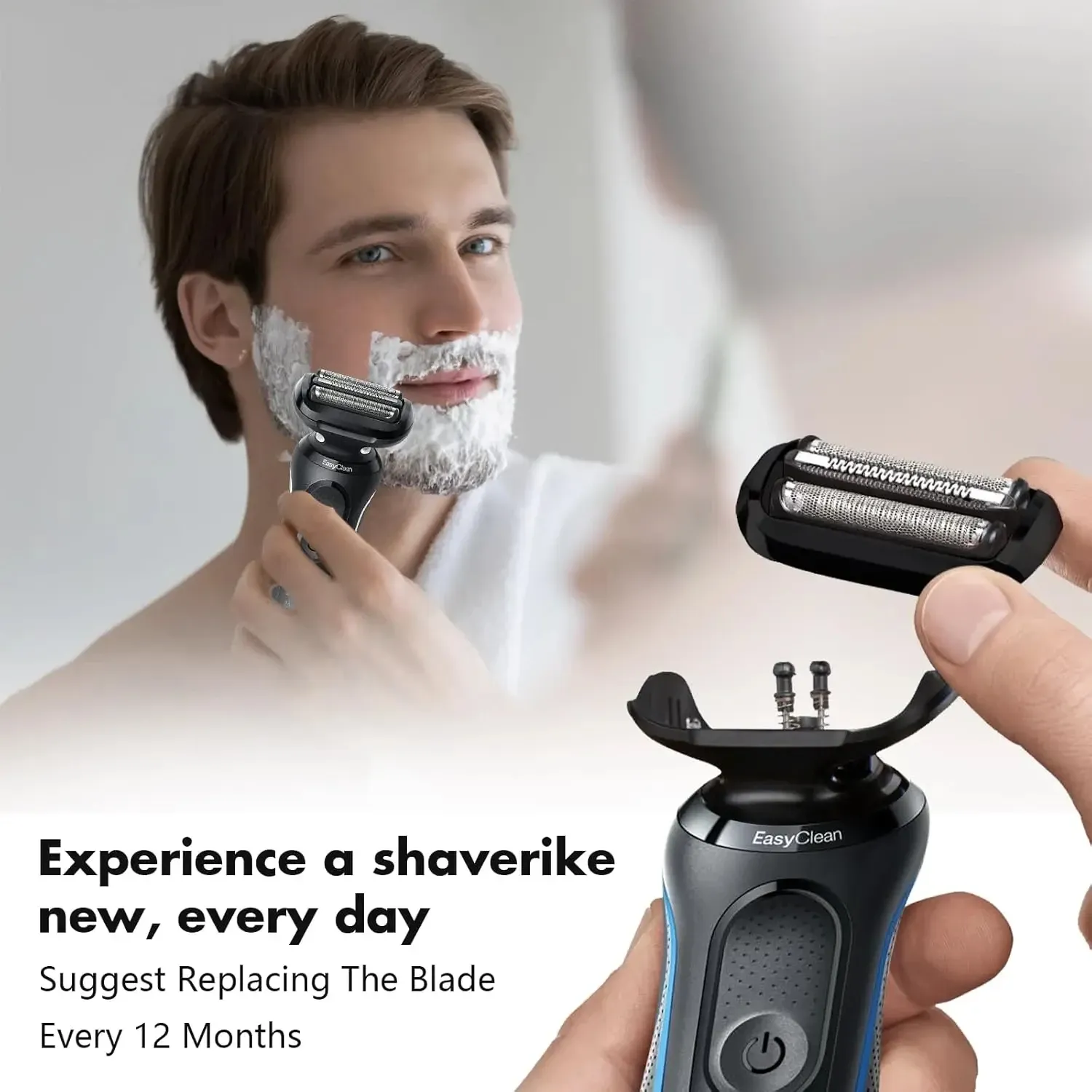 Tête de rechange Braun en situation d'utilisation