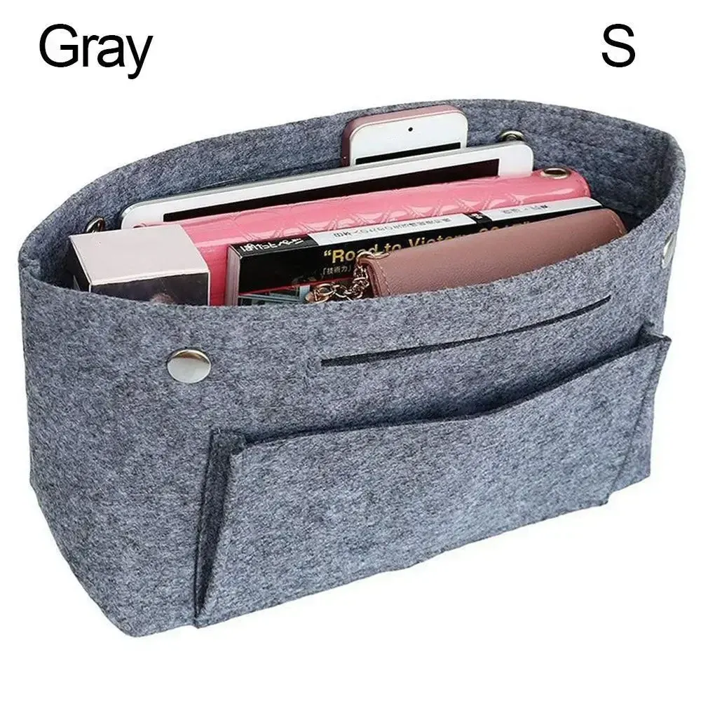 Organisateur de sac à main en feutre avec doublure d'insertion et pochette de rangement pour femme 14