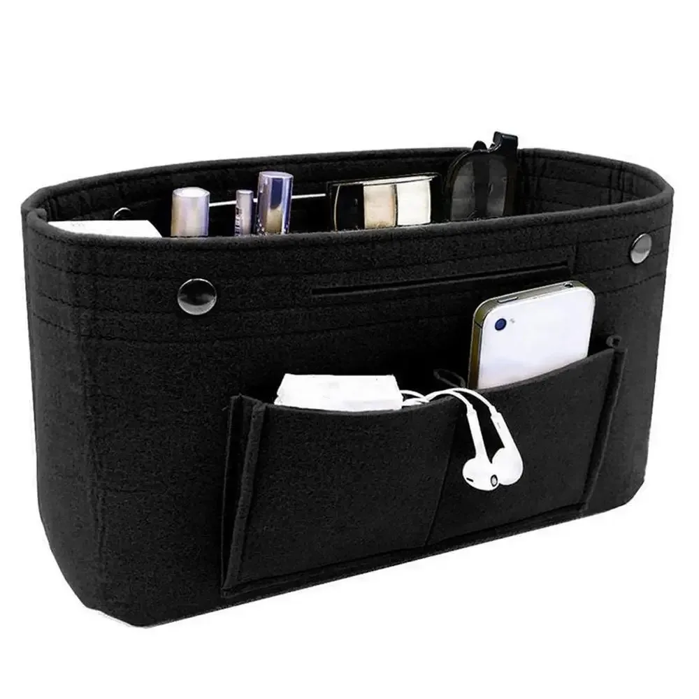 Organisateur de sac à main en feutre avec doublure d'insertion et pochette de rangement pour femme 7