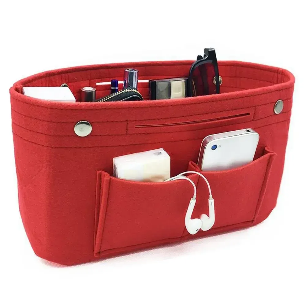 Organisateur de sac à main en feutre avec doublure d'insertion et pochette de rangement pour femme 9