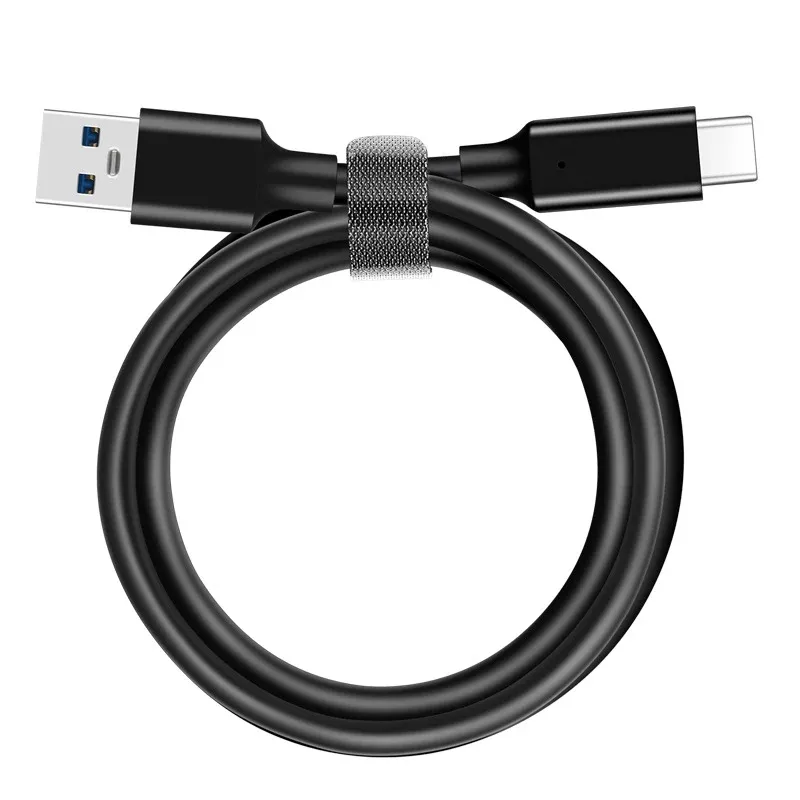 Câble USB 3.2 10 Gbps USB Type-A vers USB-C, câble de transfert de données Gen 2, compatible SSD et disque dur, charge rapide 3 A 60 W QC 3.0 6
