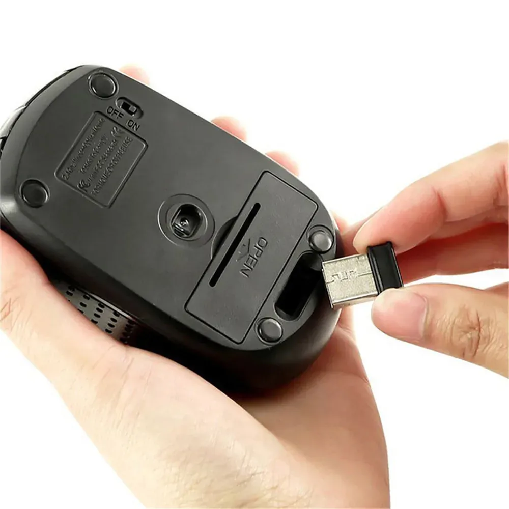 Souris sans fil silencieuse 2,4 GHz, optique et portable, DPI réglables, compatible ordinateur portable et MacBook 3