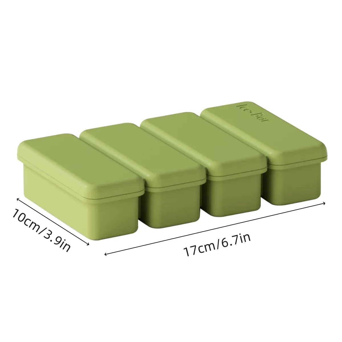 Moules à glaçons en silicone à 4 compartiments avec couvercle, pour sucettes glacées maison 3