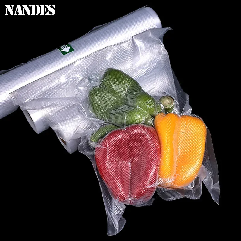 Rouleau de sacs sous vide alimentaires de 500 cm pour machine à sceller 4