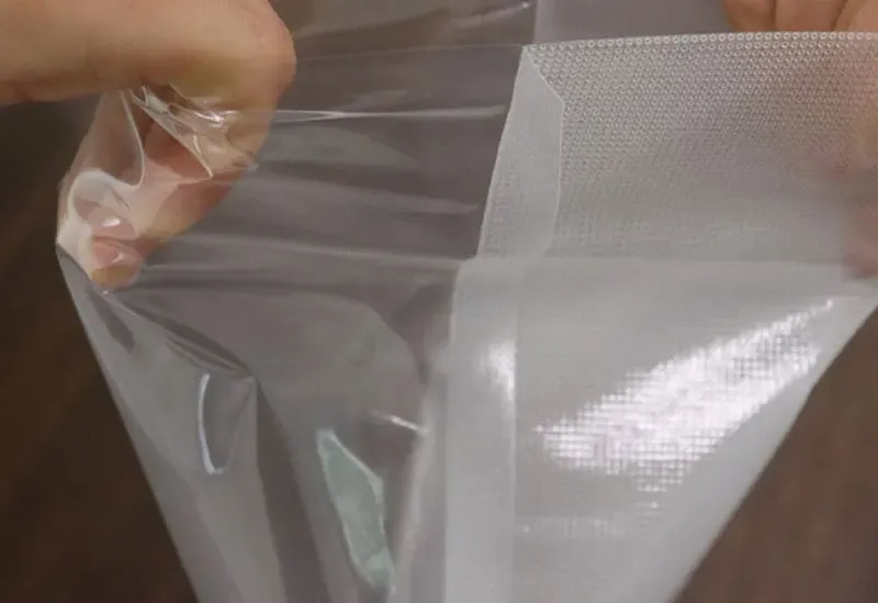 Sacs sous vide alimentaires, résultat final