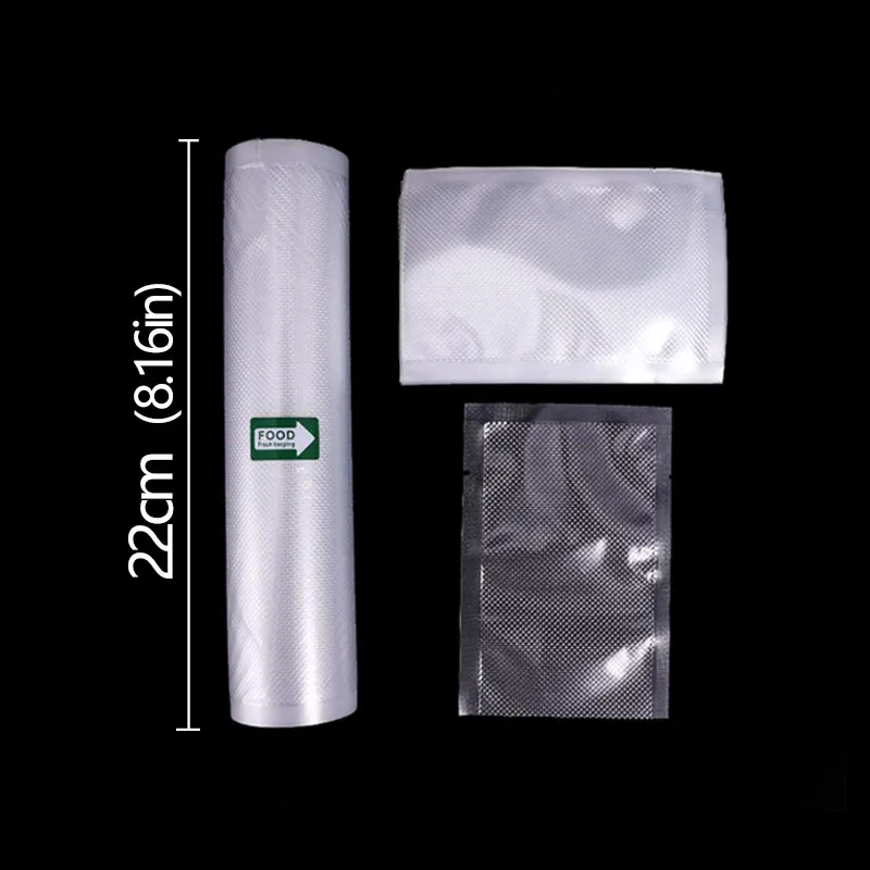 Rouleau de sacs sous vide alimentaires de 500 cm pour machine à sceller 12