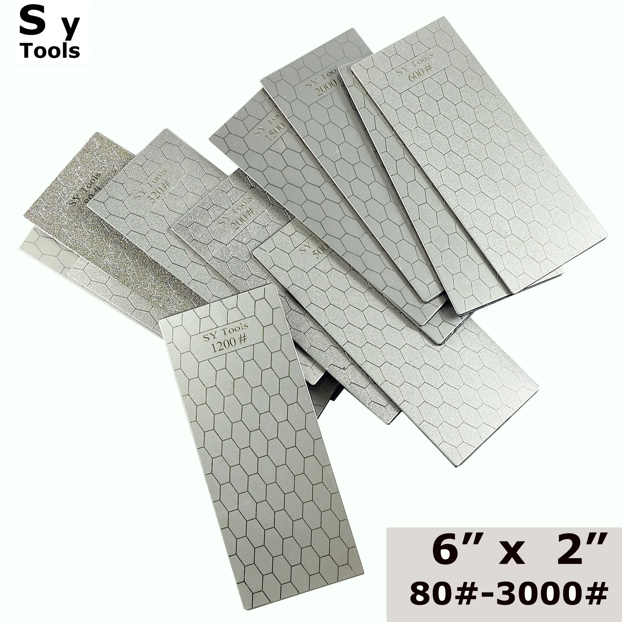 Sy Tools Nouveau 80-3000 - Affûteur de couteaux professionnel en diamant à motif nid d'abeille 1