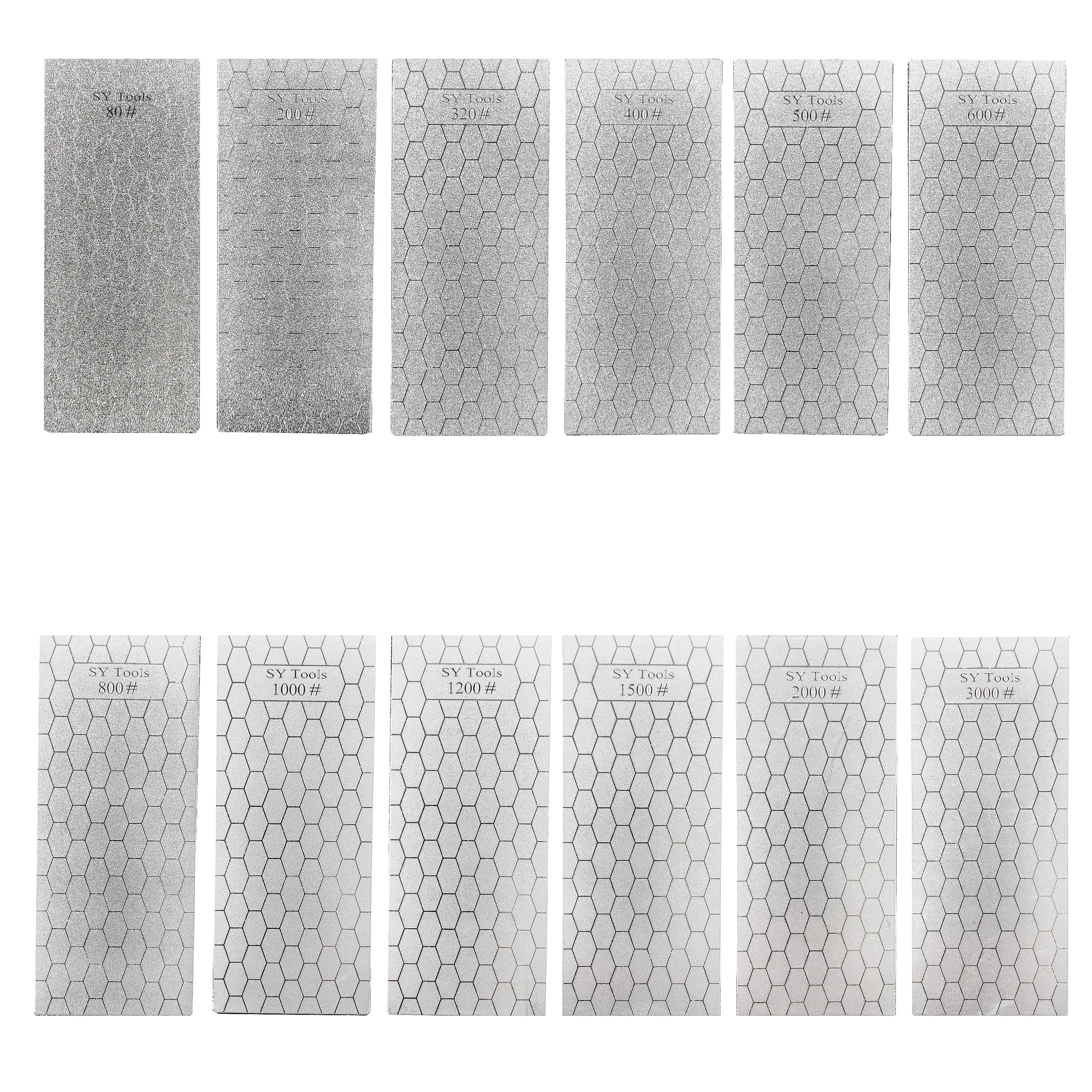 Sy Tools Nouveau 80-3000 - Affûteur de couteaux professionnel en diamant à motif nid d'abeille 2