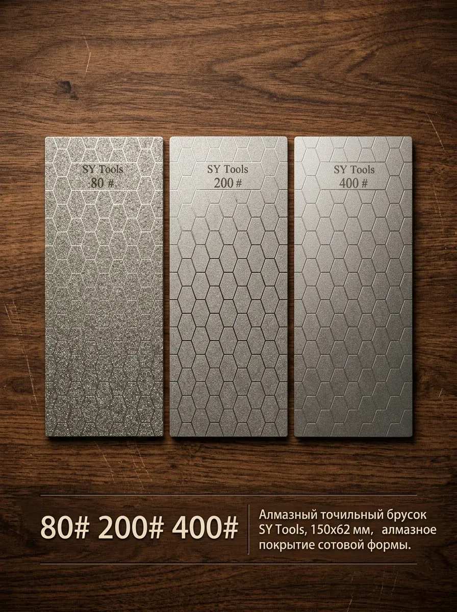 Sy Tools Nouveau 80-3000 - Affûteur de couteaux professionnel en diamant à motif nid d'abeille 13