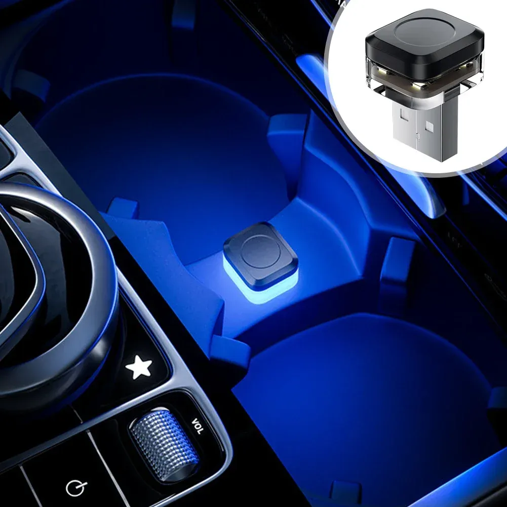 Lampe LED USB universelle d'ambiance pour intérieur de voiture, éclairage de lecture et accessoires décoratifs
