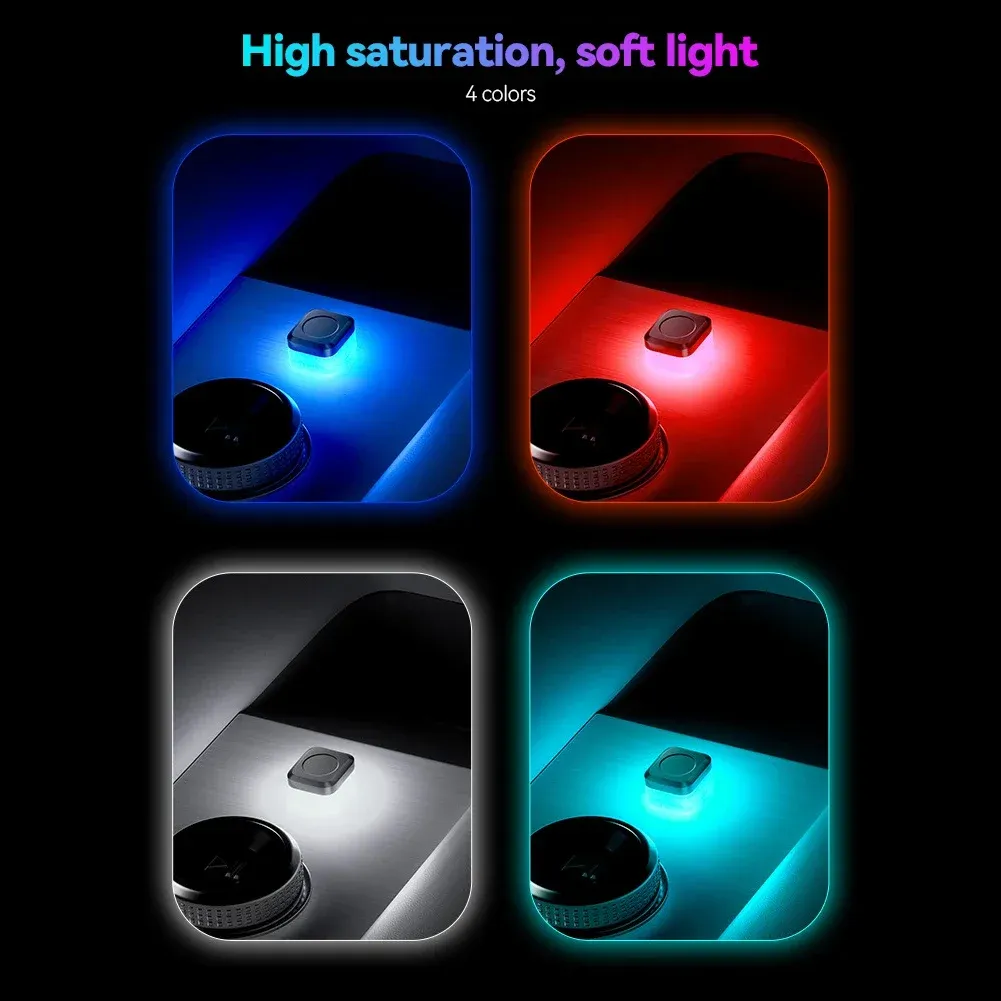 Éclairage d'ambiance LED en situation de conduite
