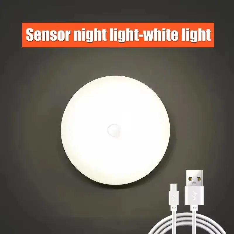 Veilleuse LED à détecteur de mouvement, rechargeable par USB, sans fil, pour cuisine, placard, escalier et armoire 13