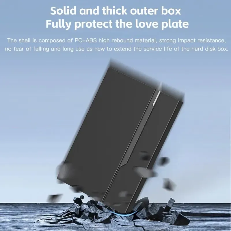 Boîtier de disque dur externe USB 3.0 pour disque 2,5 pouces, 6 To, compatible SSD et HDD SATA 7 mm et 9,5 mm pour ordinateur portable 5