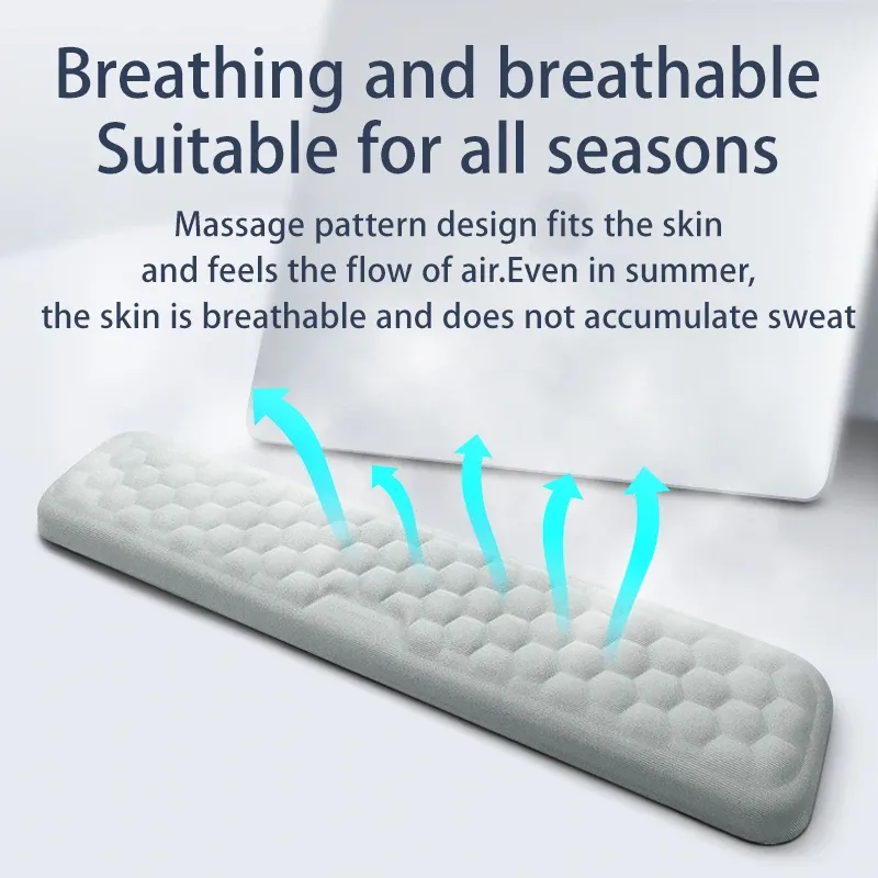 Repose-poignets ergonomique en mousse à mémoire de forme pour clavier et souris, compatible ordinateurs portables 2