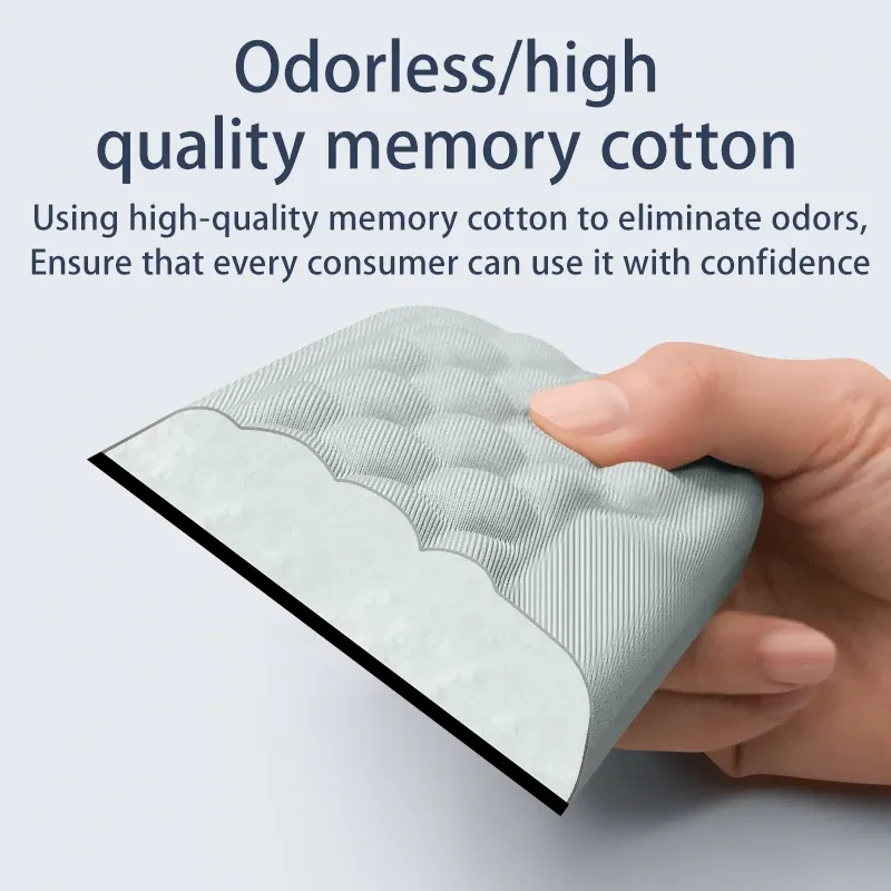 Repose-poignets ergonomique en mousse à mémoire de forme pour clavier et souris, compatible ordinateurs portables 6