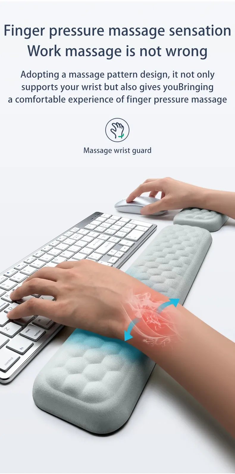 Repose-poignet ergonomique en mousse à mémoire de forme, vue détaillée 11