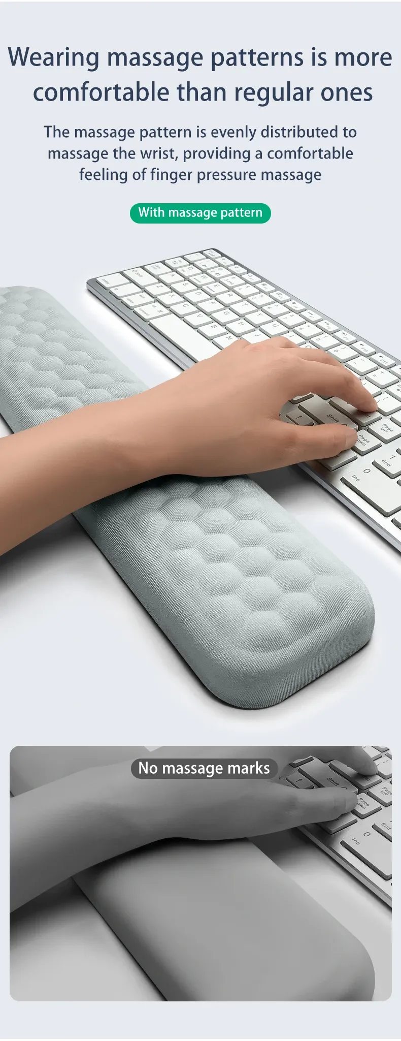 Repose-poignet ergonomique en mousse à mémoire de forme, vue détaillée 4