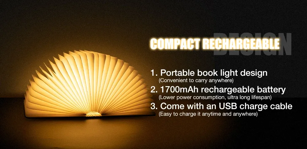 Lampe de lecture LED en bois pour enfants en ambiance chambre