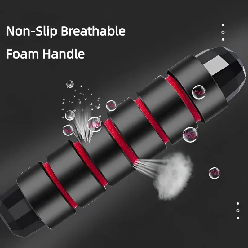 Corde à sauter en fil d'acier réglable, sans enchevêtrement, pour exercices de saut, fitness et entraînement sportif à domicile 5