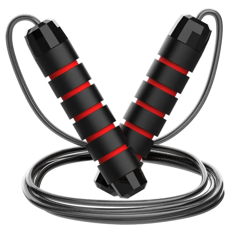 Corde à sauter en fil d'acier réglable, sans enchevêtrement, pour exercices de saut, fitness et entraînement sportif à domicile 9