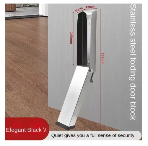 Butée de porte métallique robuste, anti-collision et coupe-vent, pour usage domestique 7