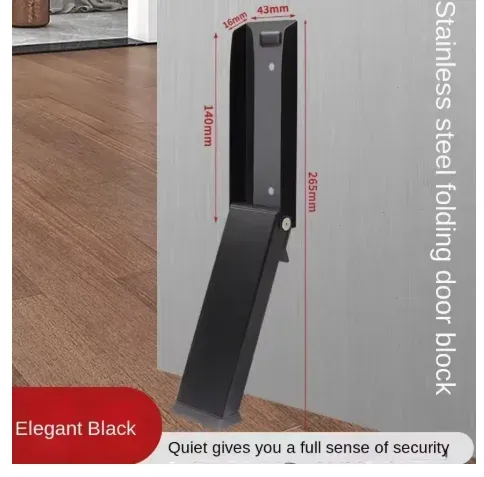 Butée de porte métallique robuste, anti-collision et coupe-vent, pour usage domestique 8