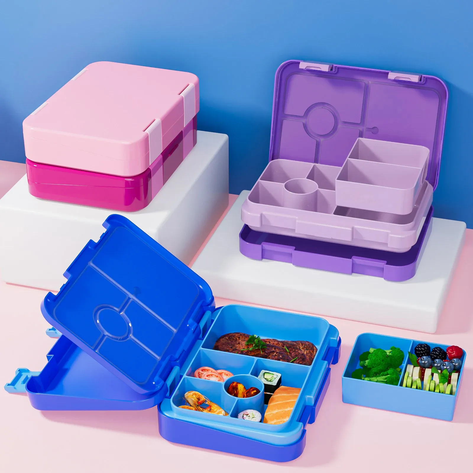 Boîte à Bento Adorable pour enfants, vue latérale