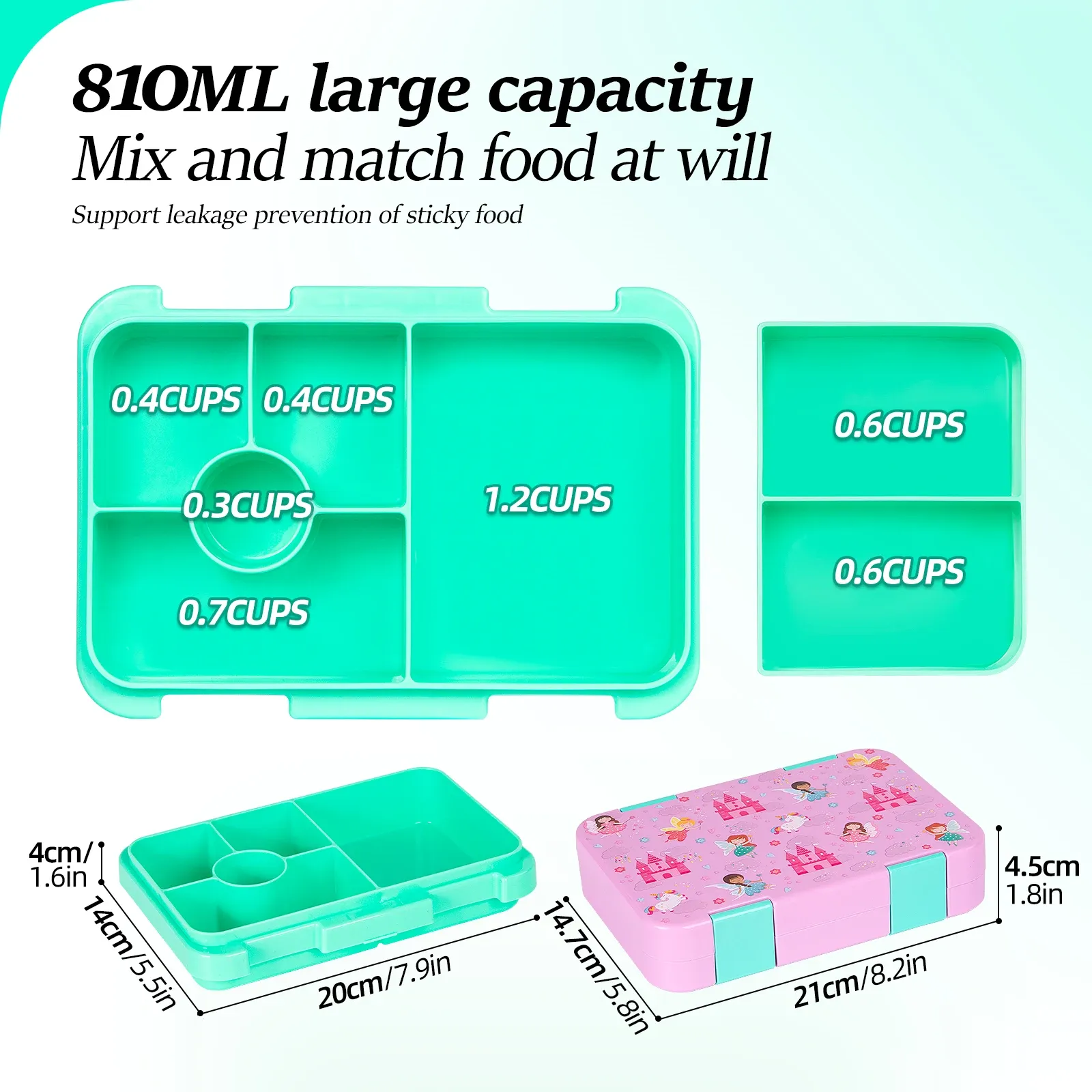 Boîte à Bento Adorable pour enfants, détail du design