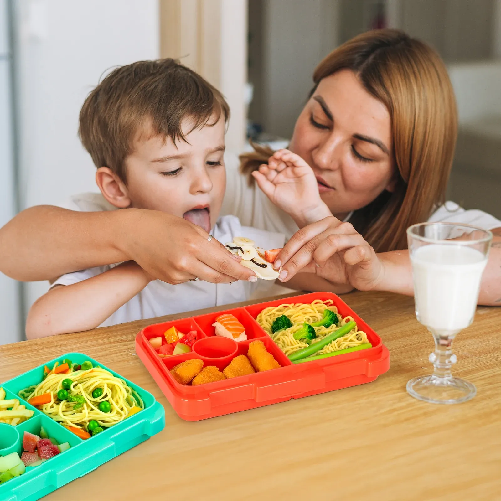 Boîte à Bento Adorable pour enfants, zoom sur les détails