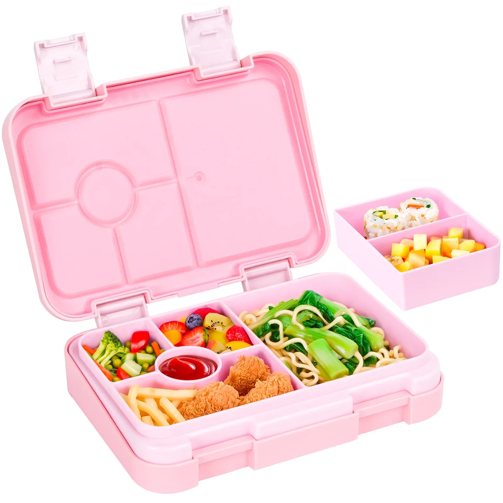 Boîte à déjeuner mignonne pour enfants, boîte bento de voyage compatible micro-ondes pour étudiants, récipient d'Halloween, boîte bento portable étanche pour salade de fruits 20