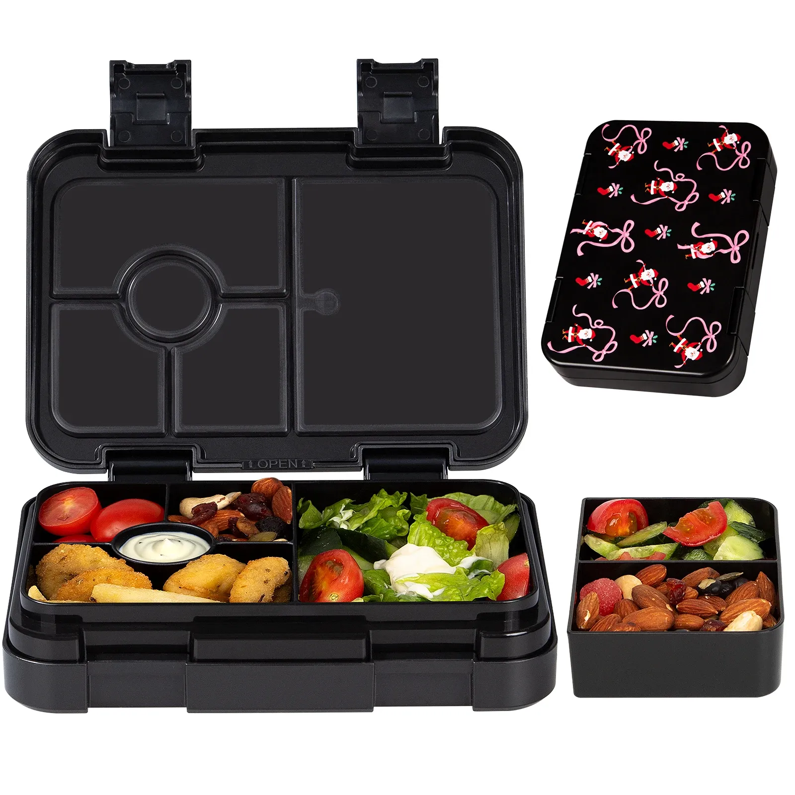 Boîte à déjeuner mignonne pour enfants, boîte bento de voyage compatible micro-ondes pour étudiants, récipient d'Halloween, boîte bento portable étanche pour salade de fruits 18