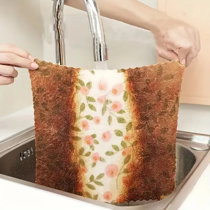 Chiffons en microfibre absorbants à séchage rapide, sans peluches, réutilisables et lavables, bords coupés. Lot de 1 à 50 pour cuisine, salle de bain et voiture 5