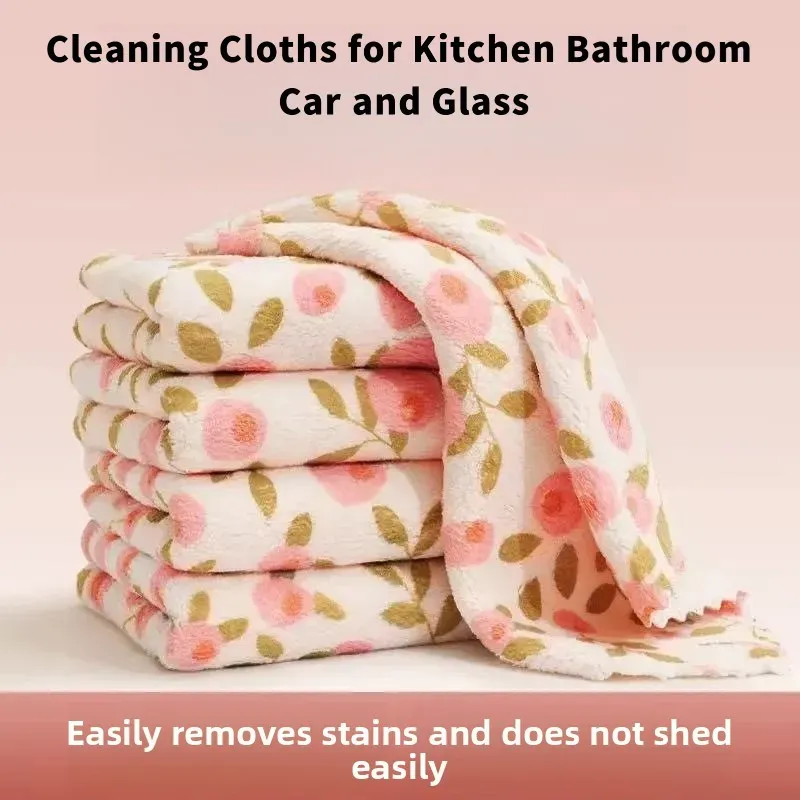 Chiffons en microfibre absorbants à séchage rapide, sans peluches, réutilisables et lavables, bords coupés. Lot de 1 à 50 pour cuisine, salle de bain et voiture 9